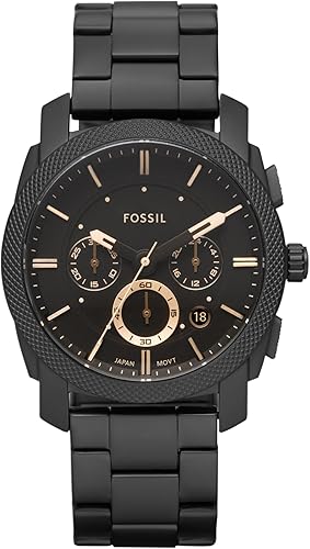 Miniatura 9 de Fossil Machine - Reloj cronógrafo de cuarzo de acero inoxidable para hombre
