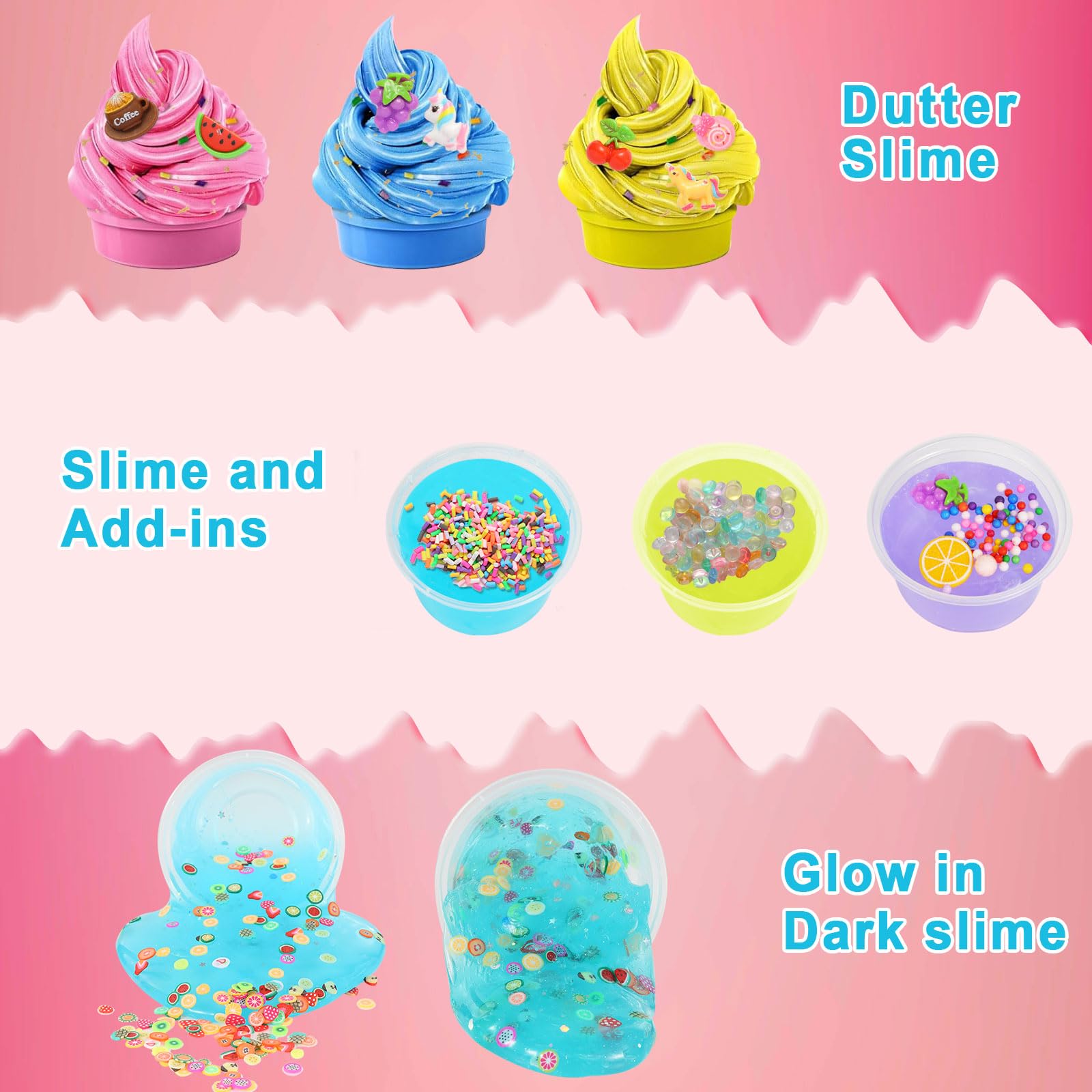 CityActs Slime Charms & Mix-Ins Kit -8 CityActs Slime Charms & Mix-Ins Kit -8