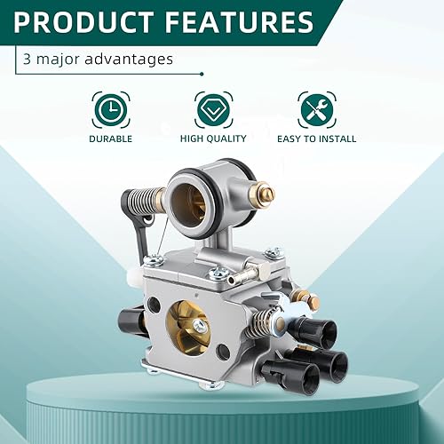 Miniatura 6 de AUTOKAY Kit de filtro de combustible de carburador TS700 para sierra de corte Stihl TS700 TS800 para Walbro WJ114 para Tillotson HS314A HS-314A