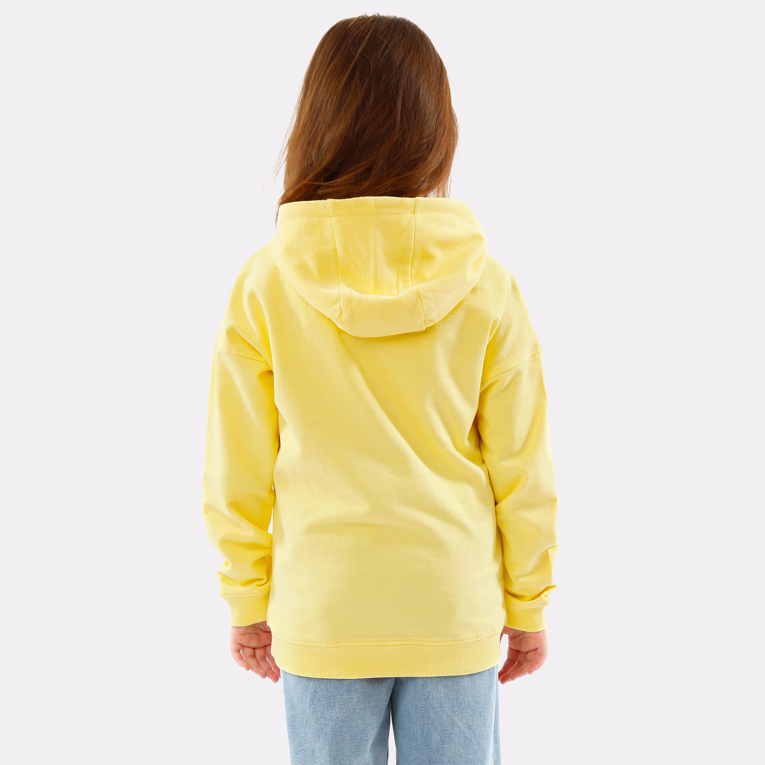 Bluza z kapturem Pokemon dla dziewczynek | Bluza z kapturem Pikachu | Dziewczęca żółta bluzas z kapturems | Wiek od 5 do 12 lat