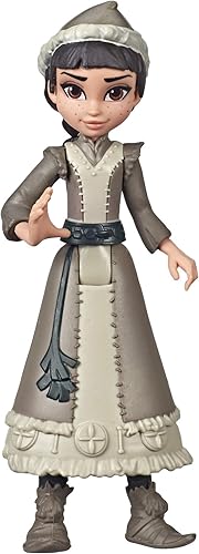 Disney Frozen Muñeca pequeña Honeymaren con vestido blanco, inspirada en la película Frozen 2