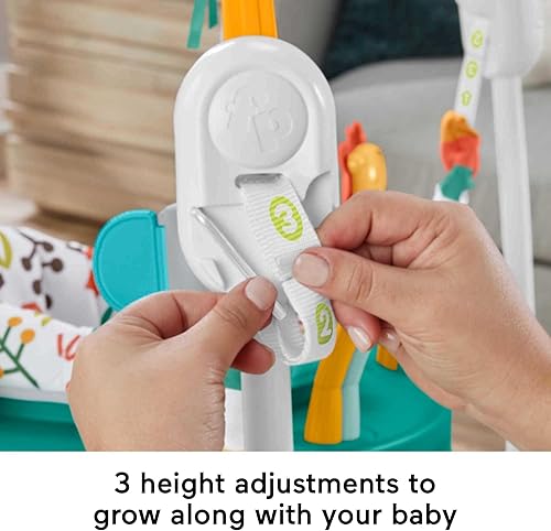 Miniatura 4 de Fisher-Price Baby Bouncer - Centro de actividades de Jumperoo del bosque caprichoso con música y luces