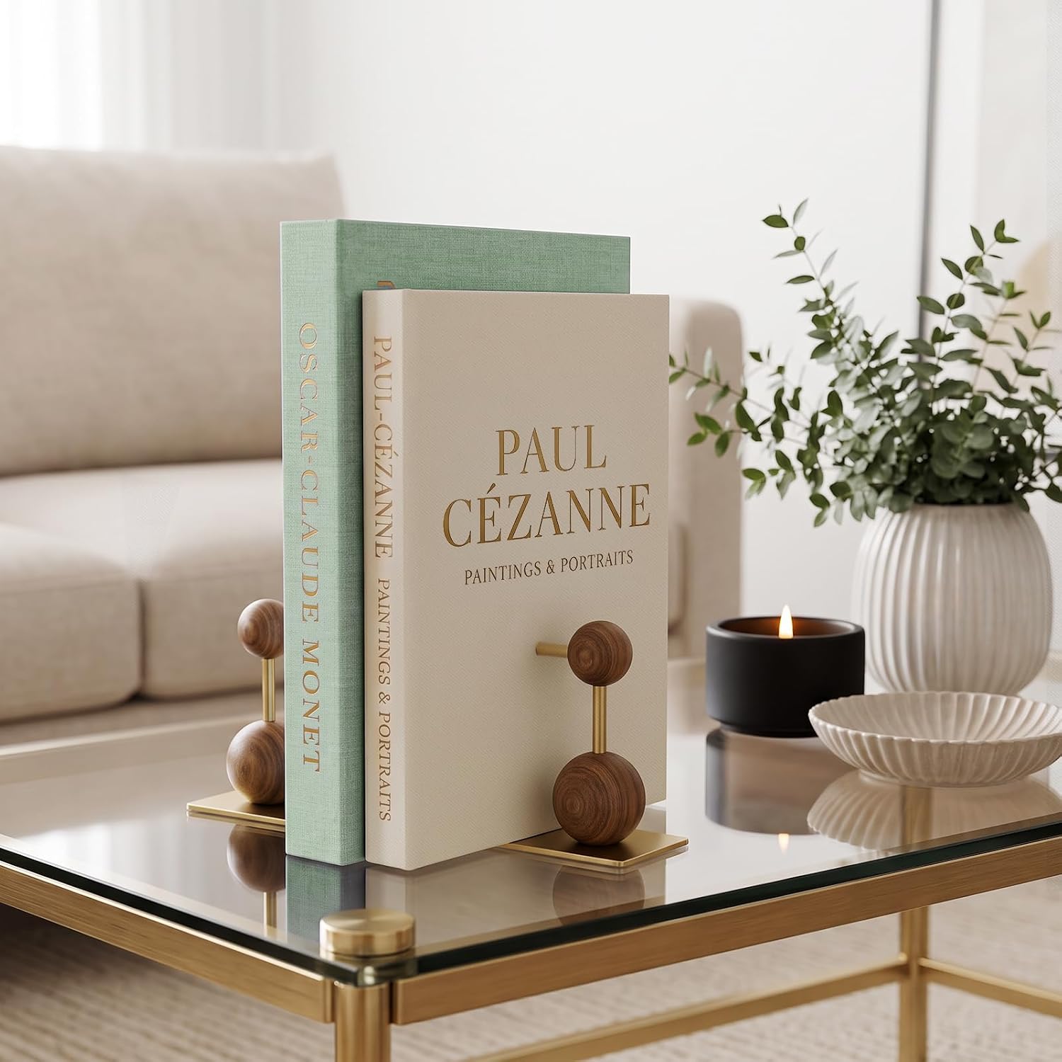 Decorative Books for Home Decor, 2 Linen Fake Books Boxes for Coffee Table image 5