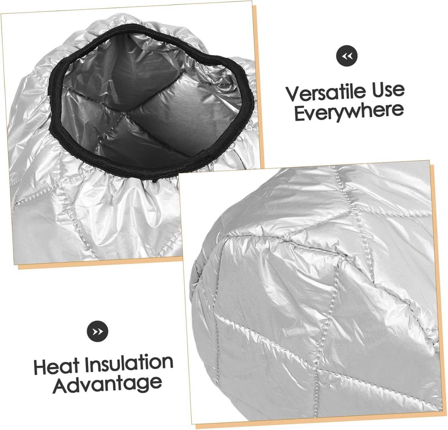 NUOBESTY 20l Insulated Fermentation Jar Cover, Thermal Food Storage Bucket Protector with Frostproof Heat Retention Sleeve for Sourdough Starter and Brewing Containers