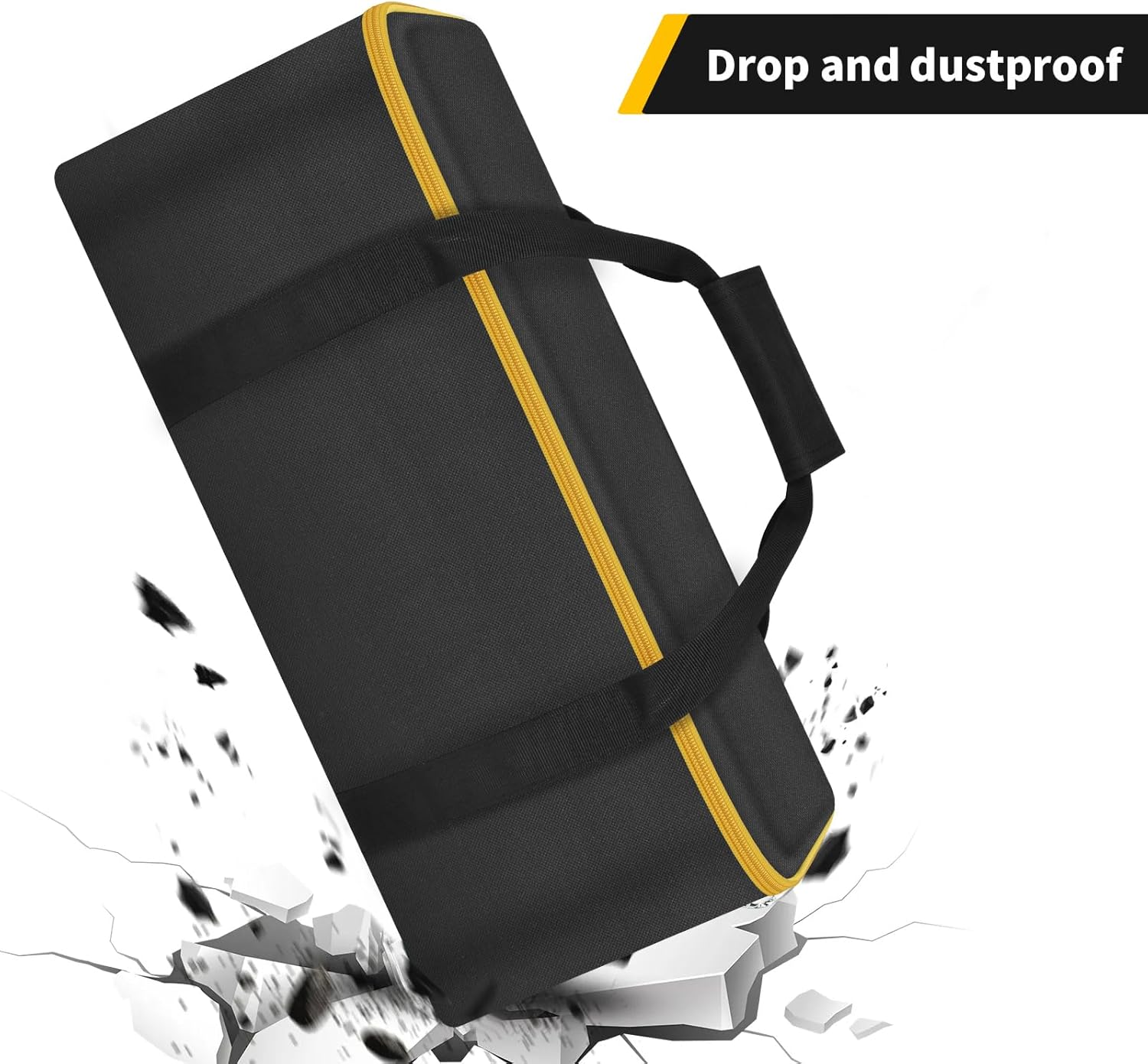 SAIKA Tool Bag for DEWALT ATOMIC 20V MAX 4-1/2"/ for DOVAMAN/for Worx WX439L/ for GALAX PRO Circular Saw Storage Organizer for Blade, Adapter, Blade Wrench, and Rip Guide（Case Only）