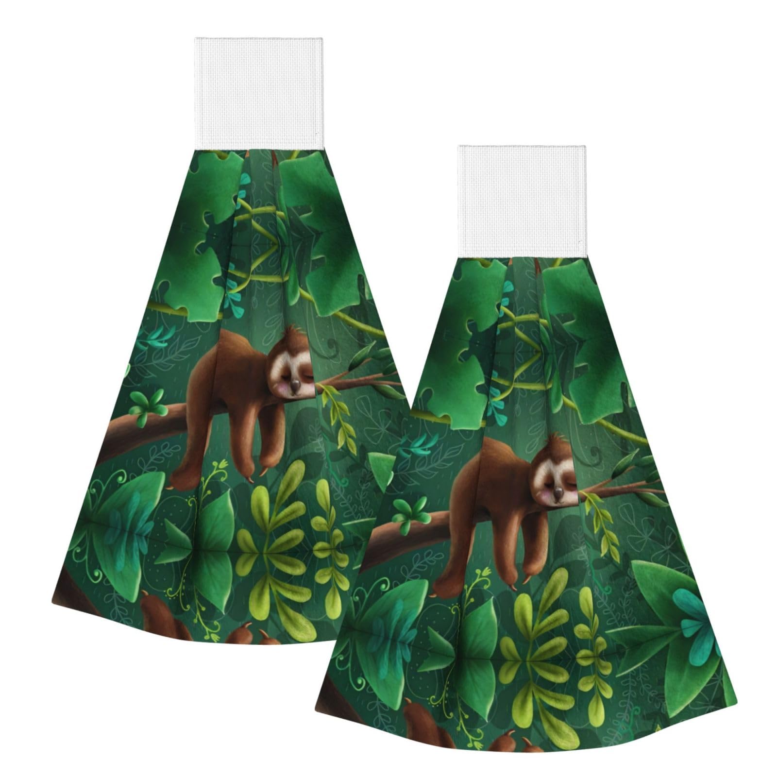 ZQYTGFDC Sloth Highly Absorbent Dish Towels Soft Coral Fleece Wipe