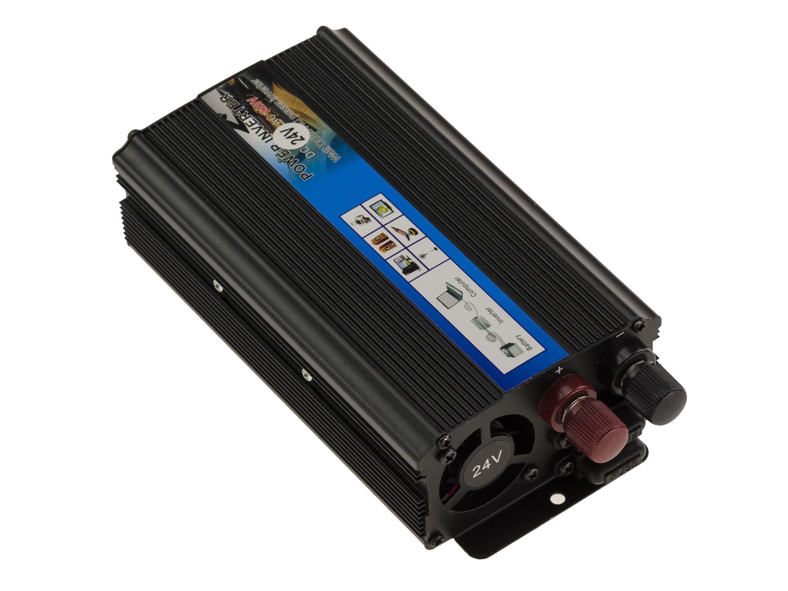 KALEA-INFORMATIQUE Convertisseur 24V vers 220V 500W continus 1000W crête