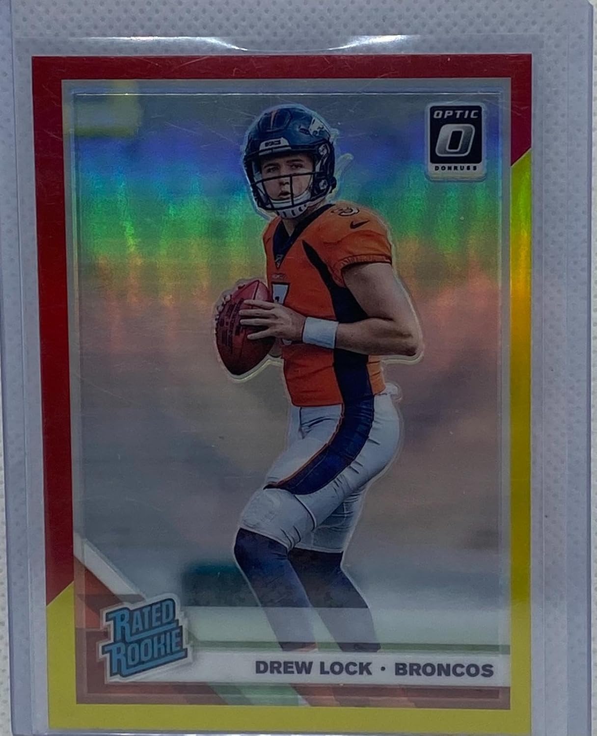 Drew Lock 2019 Panini Donruss Optic Rated Rookie Orange Prizm Rc #153 - Football Cards