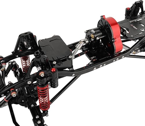 Miniatura 8 de ZXYRC Marco de chasis de automóvil de metal de 8 x 8 a control remoto, distancia entre ejes de 21.6 pulgadas con 2 ejes de dirección delantera, 2