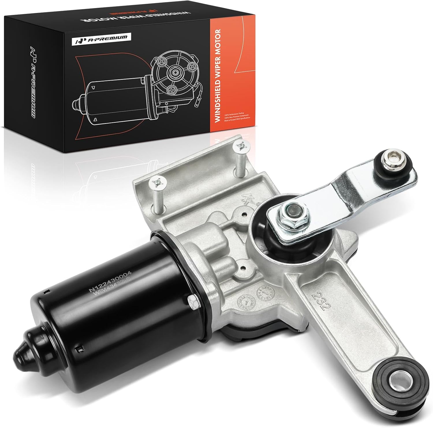 A-Premium Front Windshield Wiper Motor Compatible with Nissan Quest 2004 2005 2006 2007 2008 2009, 3-Pin, Left Hand Drive