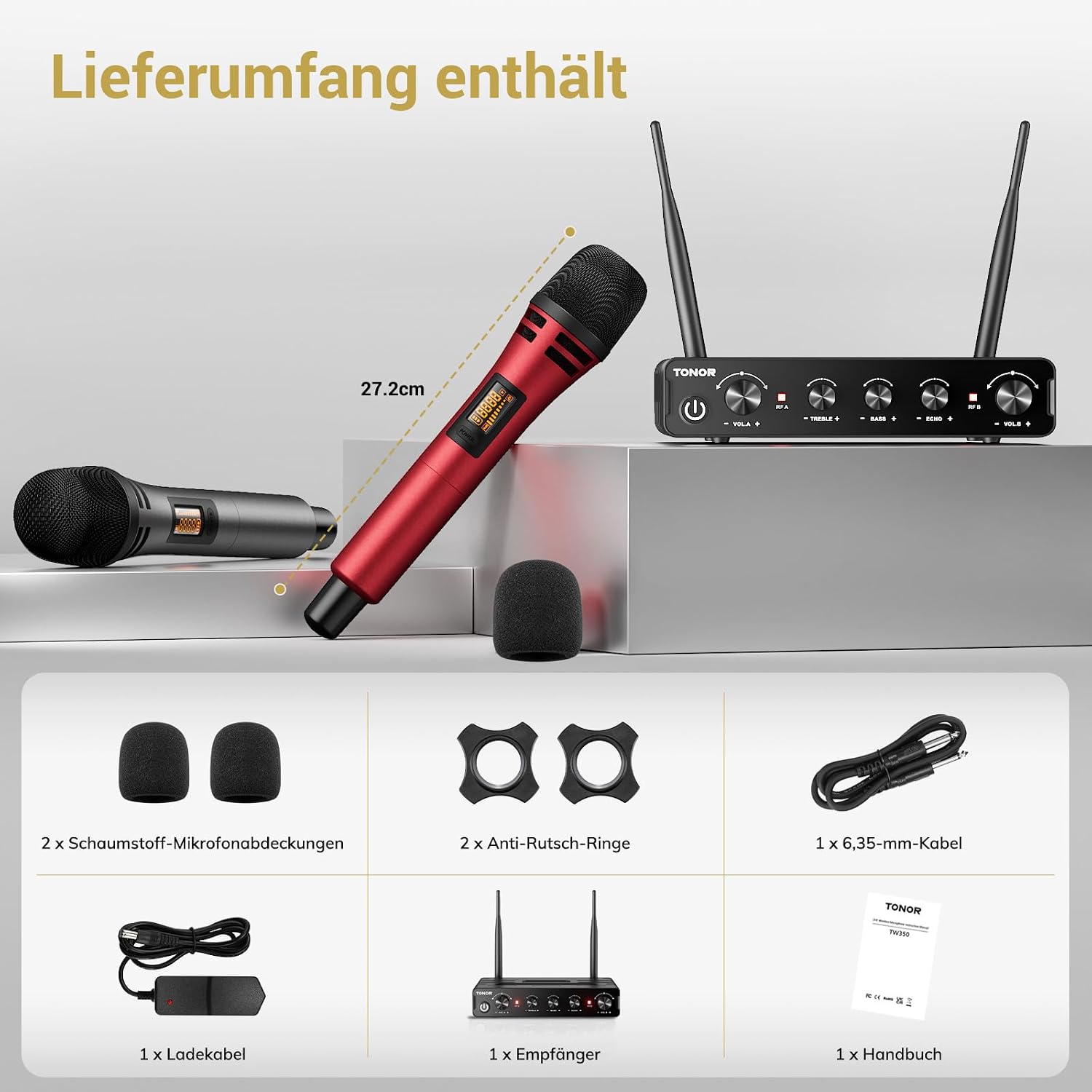 Système de Microphone sans Fil Professionnel UHF, Système de karaoké