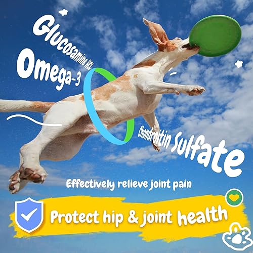 Miniatura 5 de PENPEN Suplemento de cadera y articulaciones para perros con glucosamina para perros, condroitina, MSM y cúrcuma para apoyar la salud de las