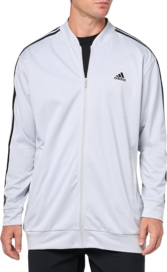 adidas mens 3-stripes Tricot Full-zip Jacket