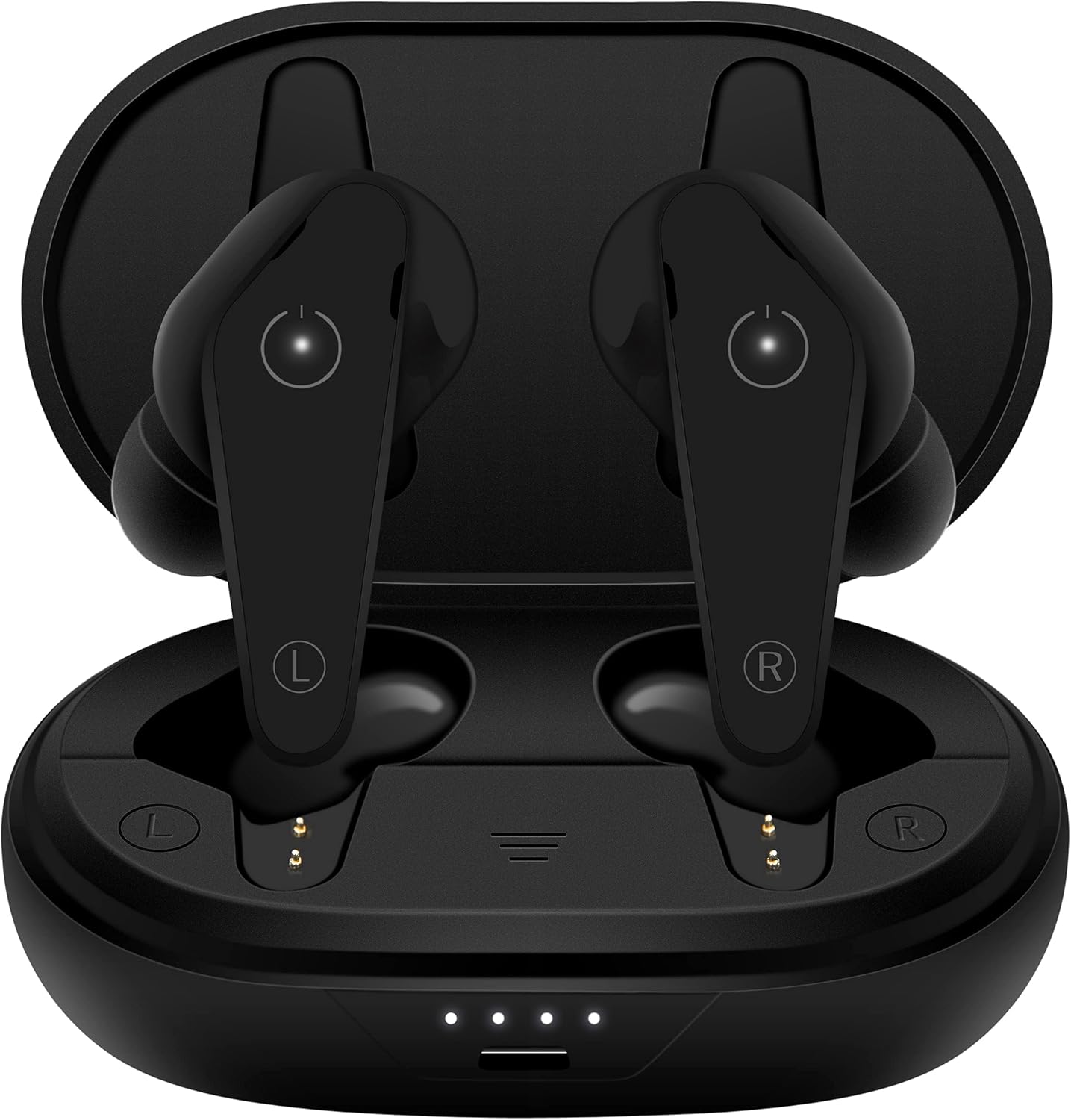 Heavy Duty Premium Sound Noise Canceling Earbuds - Bluetooth 5.0 Waterproof Touch Control Wireless Headphones with Charging Case (Black) image 2