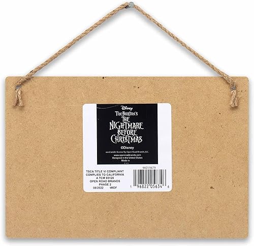 Miniatura 9 de Disney The Nightmare Before Christmas Soup is Ready - Decoración de pared de madera para colgar  Divertido letrero de cocina de Halloween  Hecho con