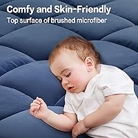 Vista 23 de SOPAT Mattress Topper RV King Size Extra Thick Mattress Pad 8-21" Deep Pocket Soft Down Alternative Fill Mattress Protector Pillow Top Mattress White