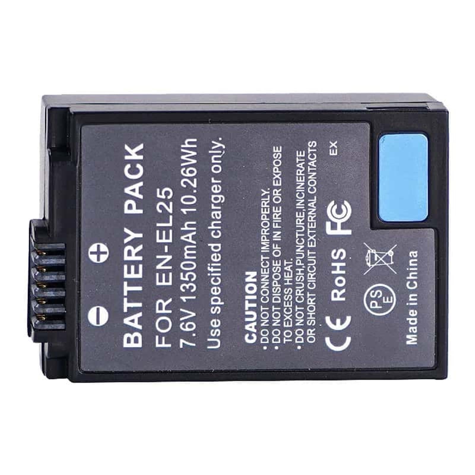 EN-EL25 Batteria for Fotocamera, 1350mAh, 7.6V, 1PC