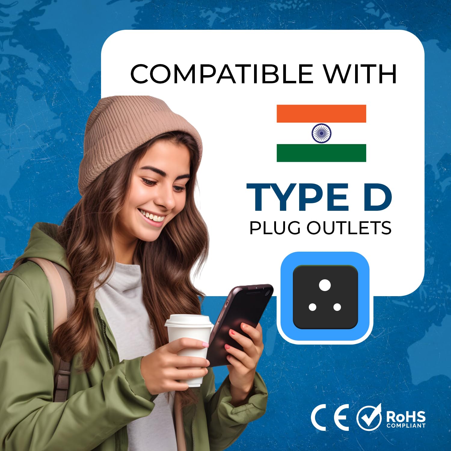 Diwali Sale Orei Us To India Converter, Universal Eu &Amp; Uk Adapter - Type D - 2 In 1 - Canada To India - Ce/Rohs - Black, 1 Pack 4 Diwali Sale Orei Us To India Converter, Universal Eu &Amp; Uk Adapter - Type D - 2 In 1 - Canada To India - Ce/Rohs - Black, 1 Pack