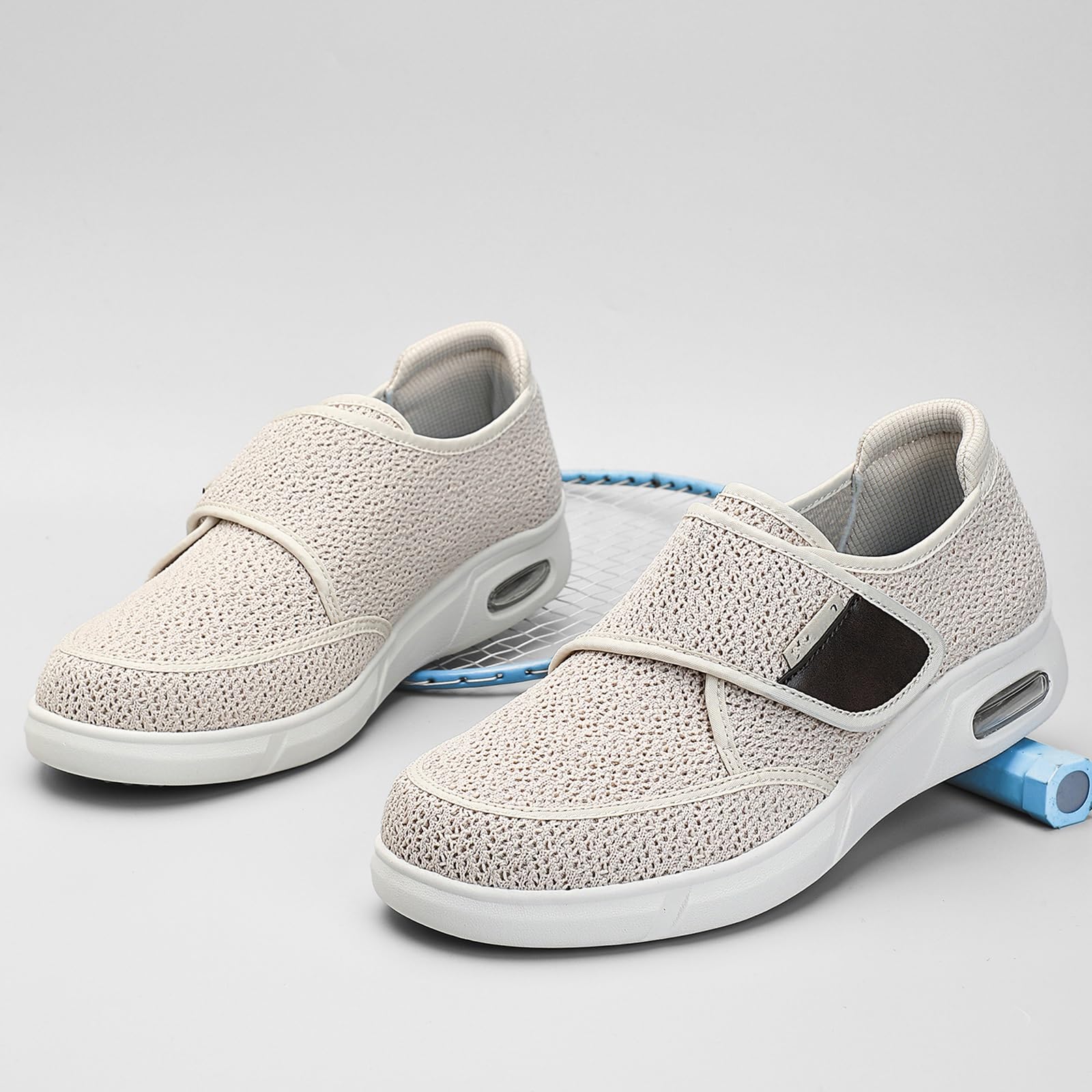Męskie buty do chodzenia z szerokimi noskami spuchnięte stopy buty ulga w bólu stóp regulowane zamknięcia szerokość chodzenie obrzęk ortopedyczny zapalenie stawów