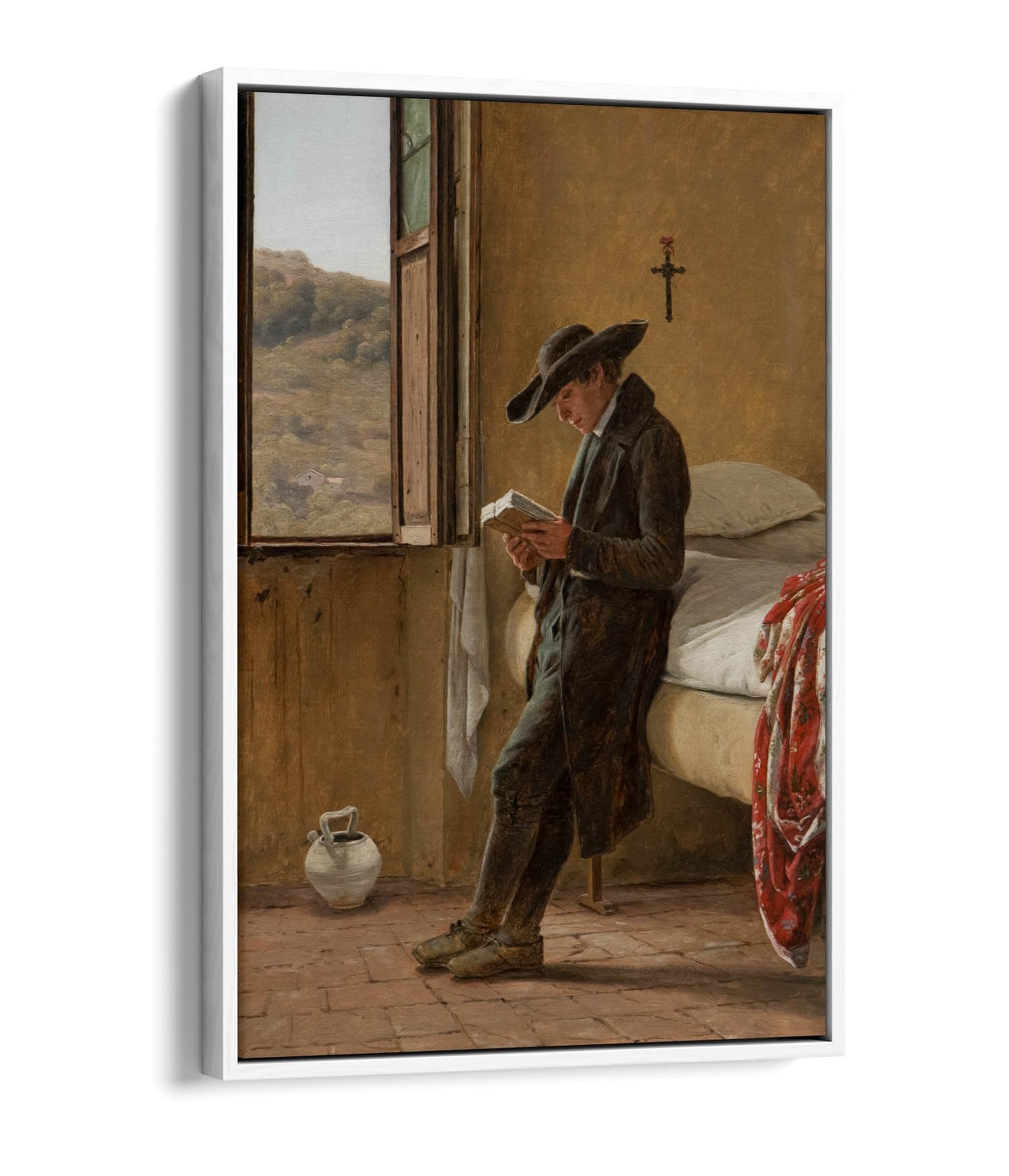 Impression sur toile Martin Rorbye pour salon chic avec cadre blanc - 3
