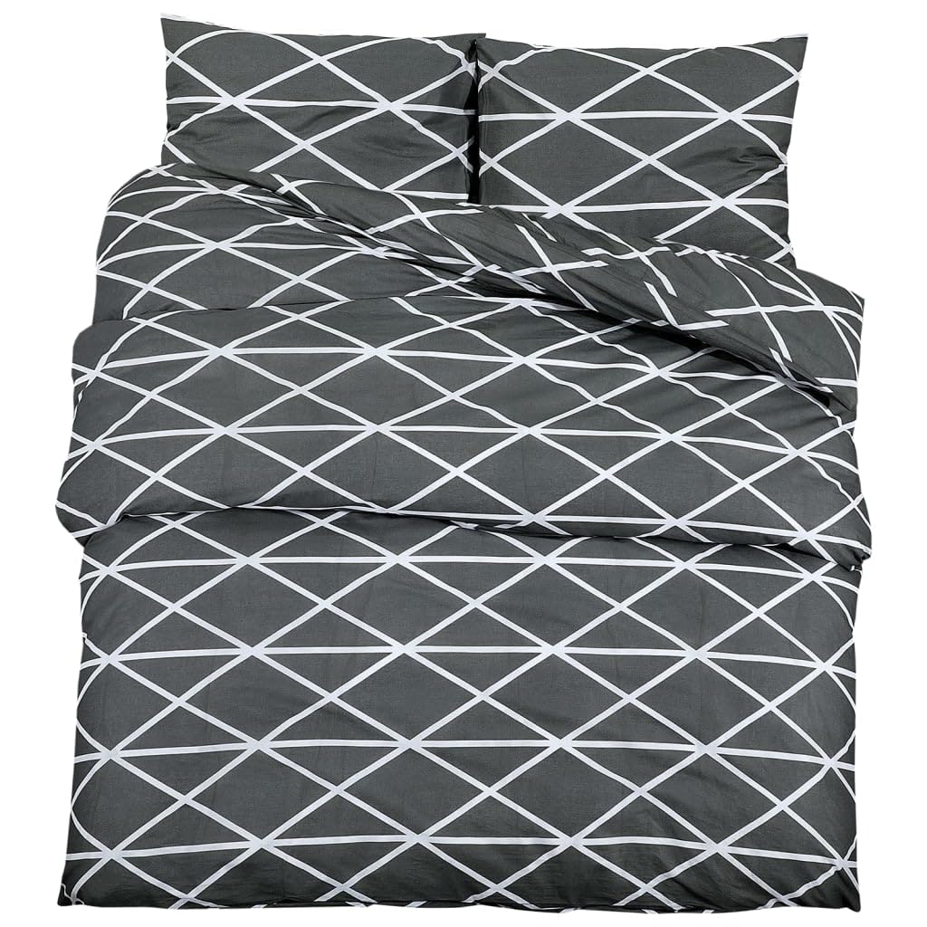 Housse de couette coton 200x200 gris doux anti-transpiration pour la nuit