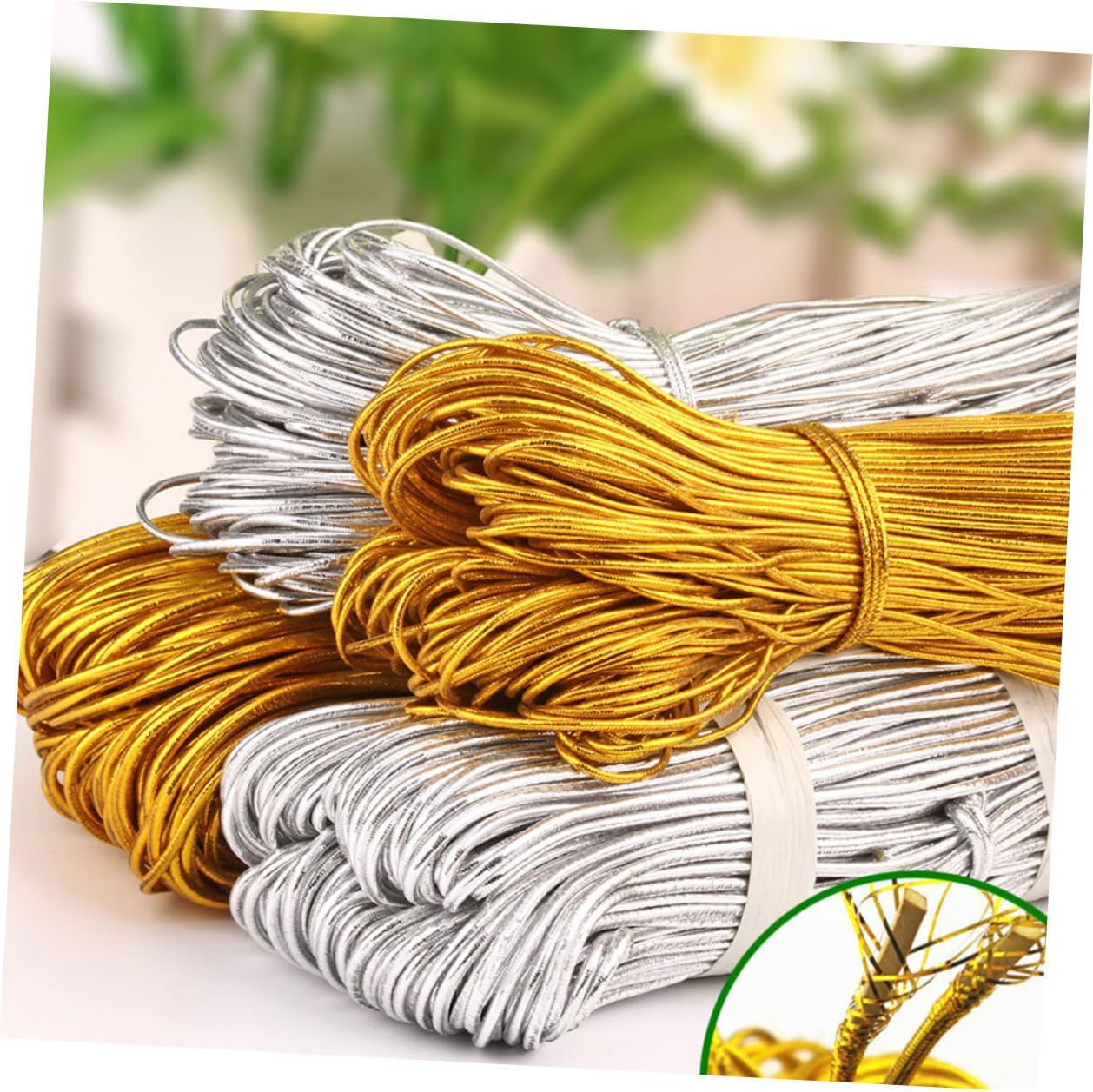 1 Roll 150m Silver Elastic Cord for DIY Beading Jewelry Making