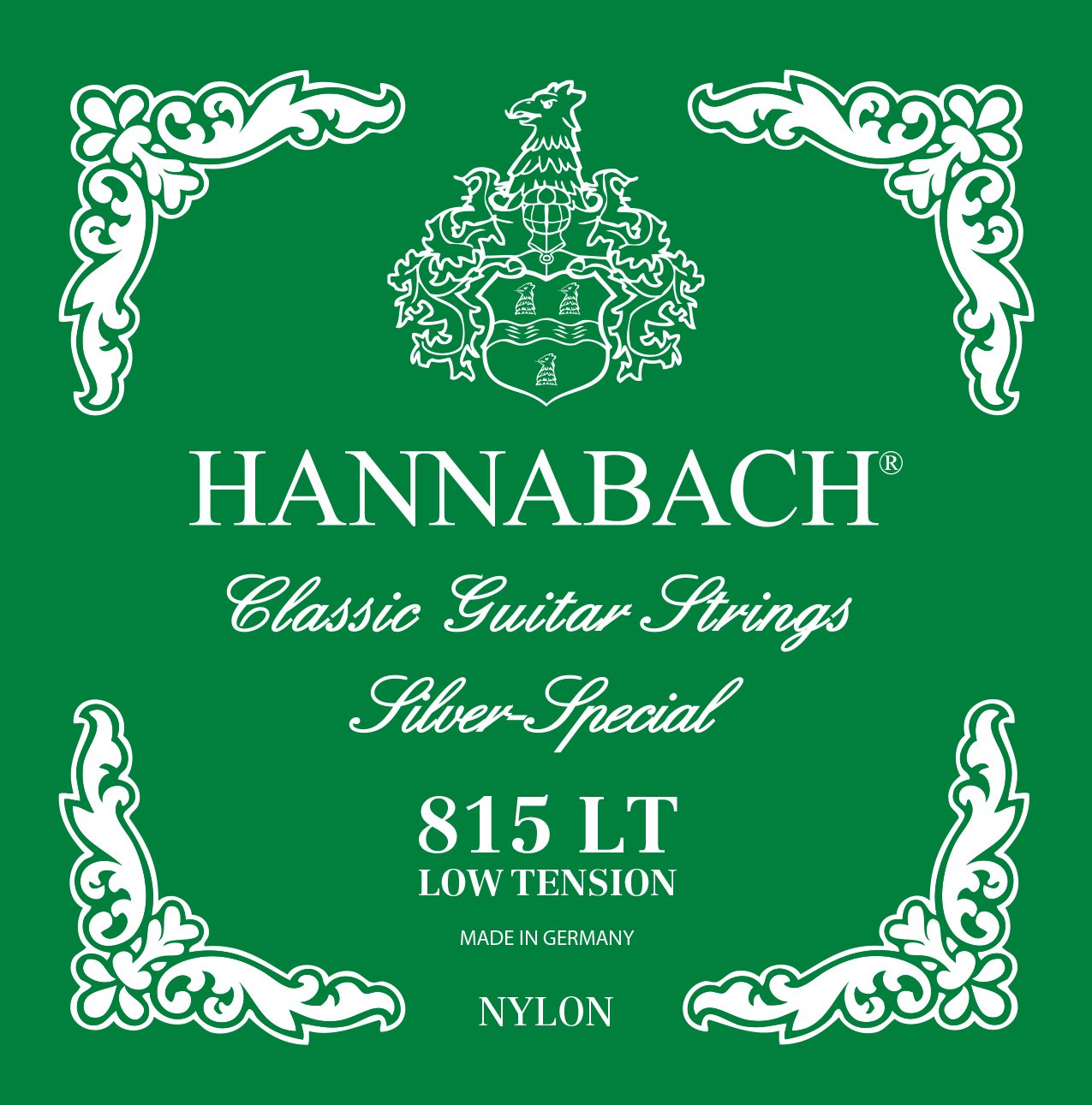 Hannabach Series 815 Classical Guitar Strings Professional Pack Low Tension Silver Special (All-Purpose String for Almost Any Instrument, Classical Guitar Strings, Made in Germany