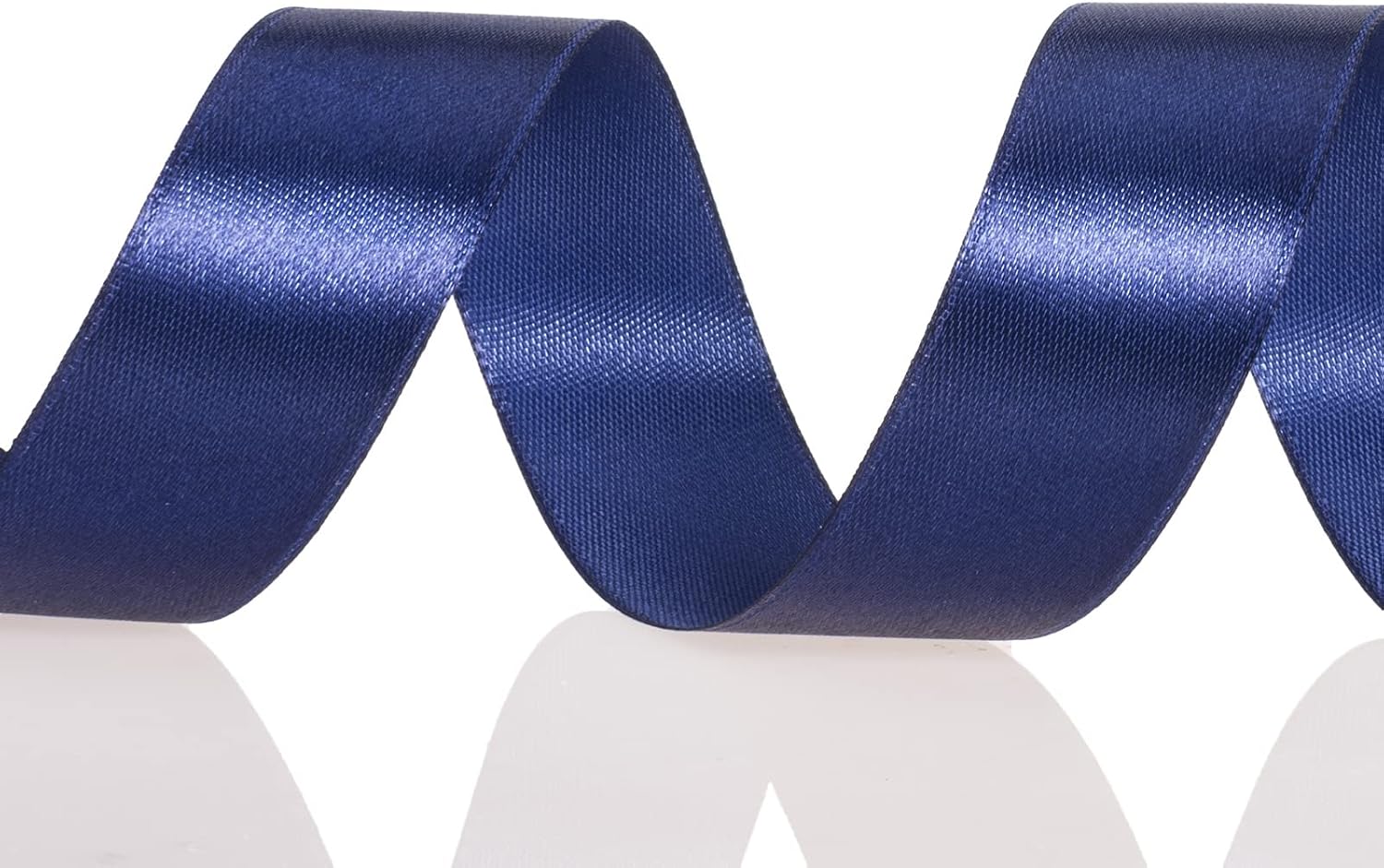 YASEO 1 Inch Navy Solid Satin Ribbon, 50 Yards Craft Fabric Ribbon for Gift Wrapping Floral Bouquets Wedding Party Decoration