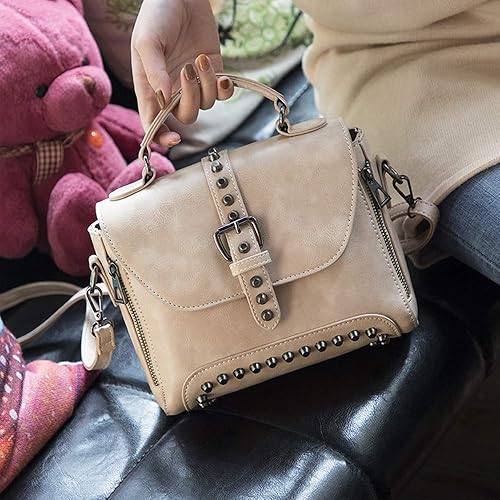 Miniatura 3 de Segater Bolso bandolera con remache vintage para mujer, bolso cruzado