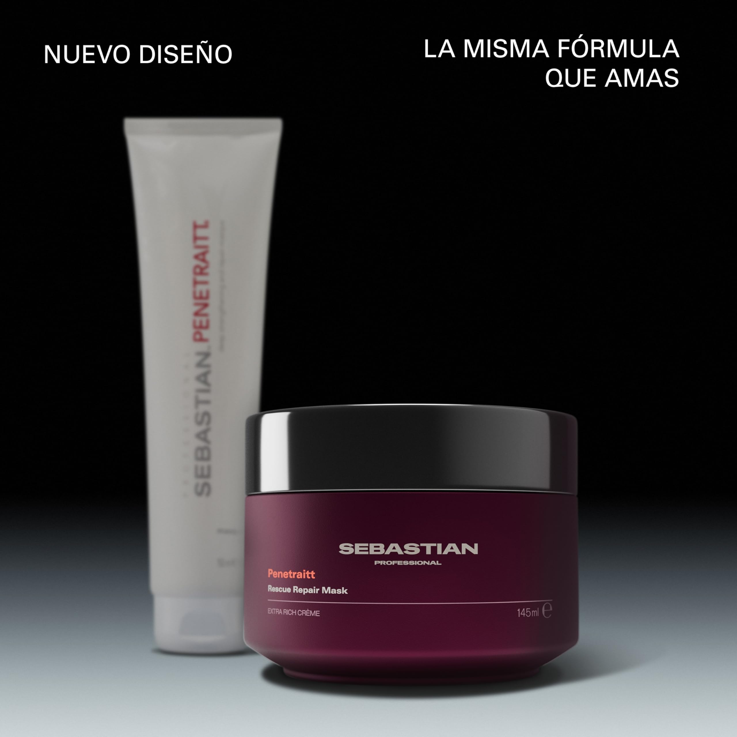 Sebastian Professional Penetraitt Mascarilla Revitalizante Reparación Transformadora Cabello Dañado Debilitado