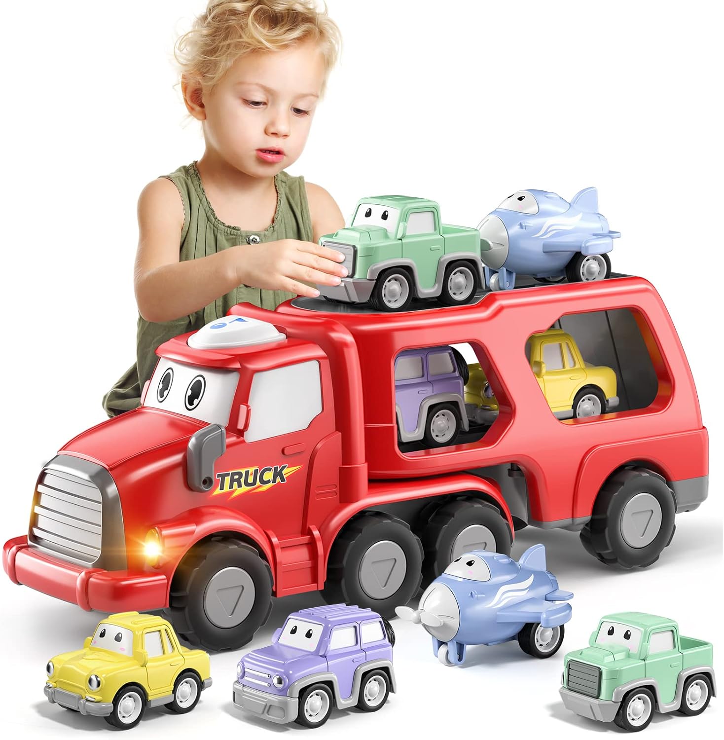 Trucks Toddler Boy Toys Cars for Toddlers 13 5in1 Kids Toys for 3 4 5 6 Years