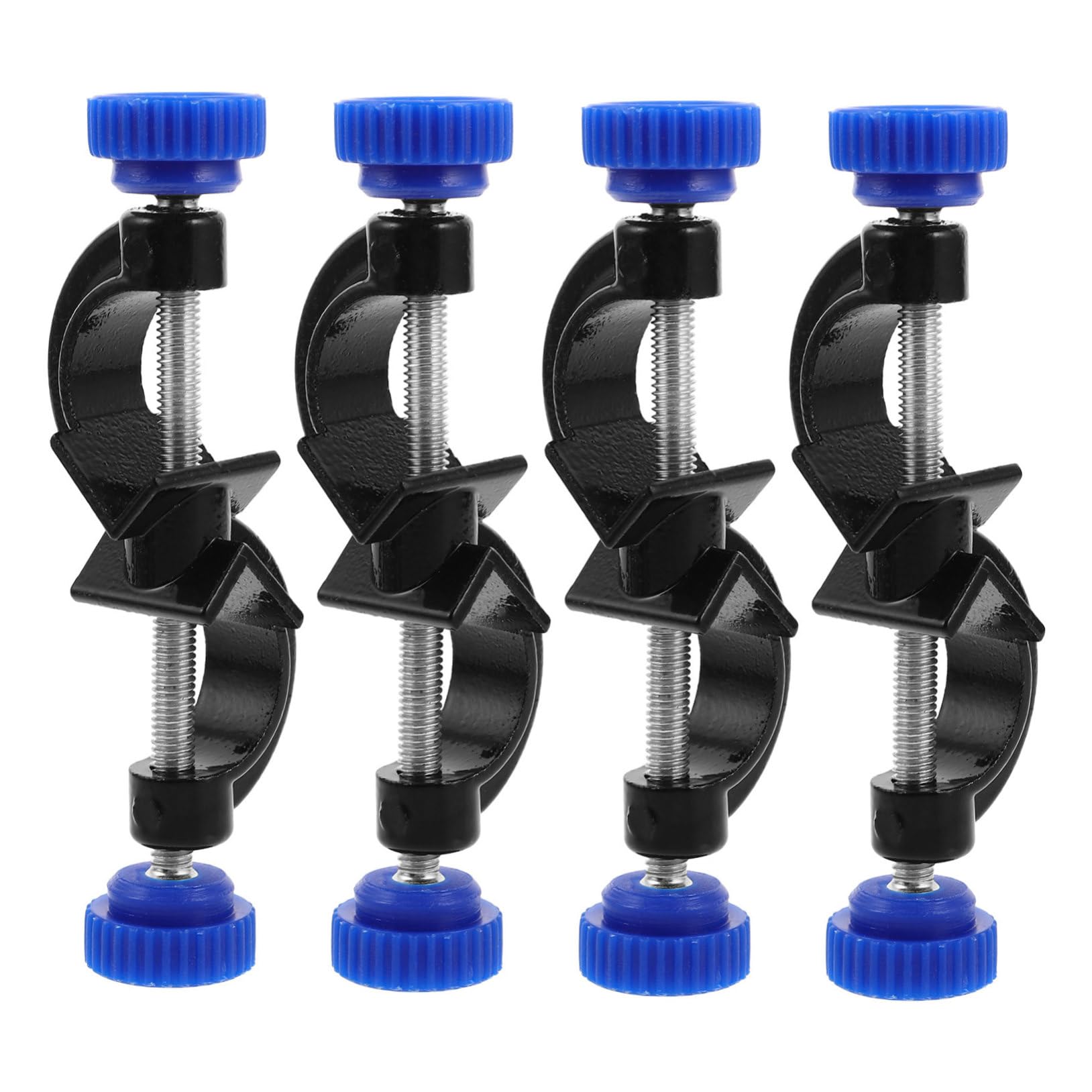 Alipis 4pcs Large Aluminum Lab Equipment Holders Multi Function Table Clamp for Test Tubes and Flasks Lightweight and Easy to Assemble with Elegant Spray Coated Finish