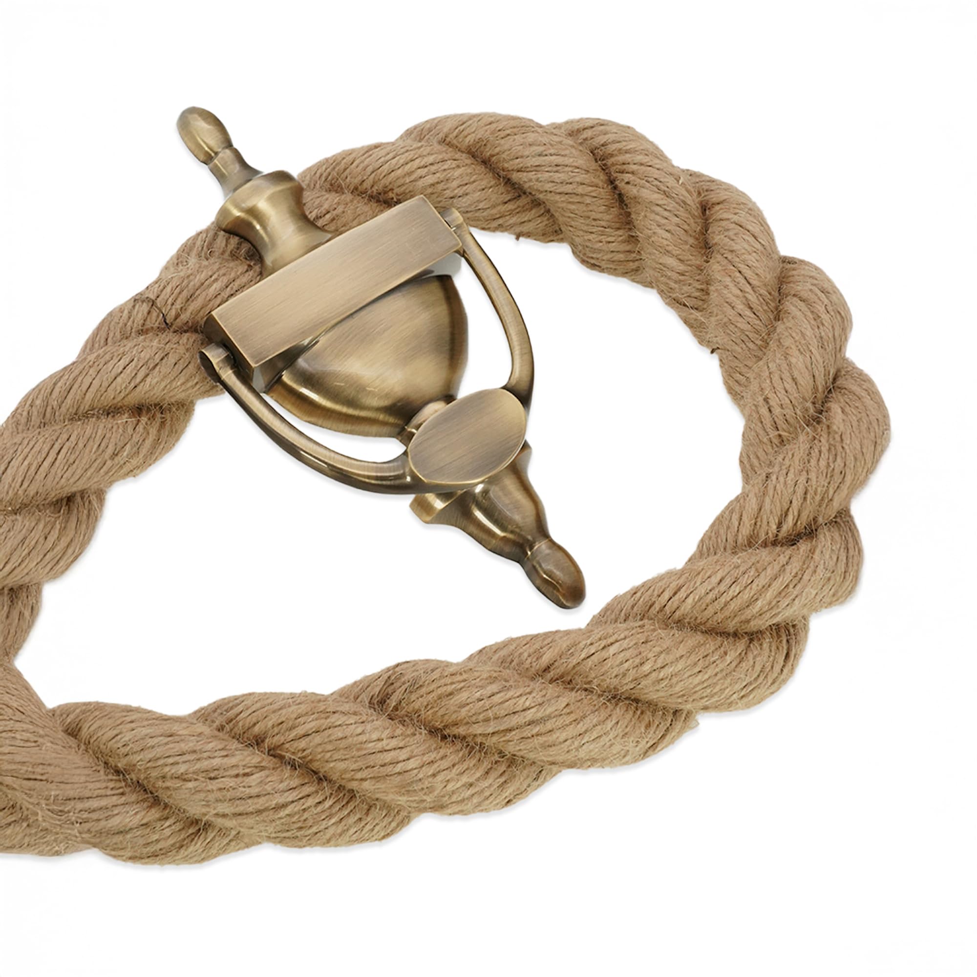 Heurtoir de porte urne victorienne en laiton massif - 6 finitions (antique, 20,3 cm)