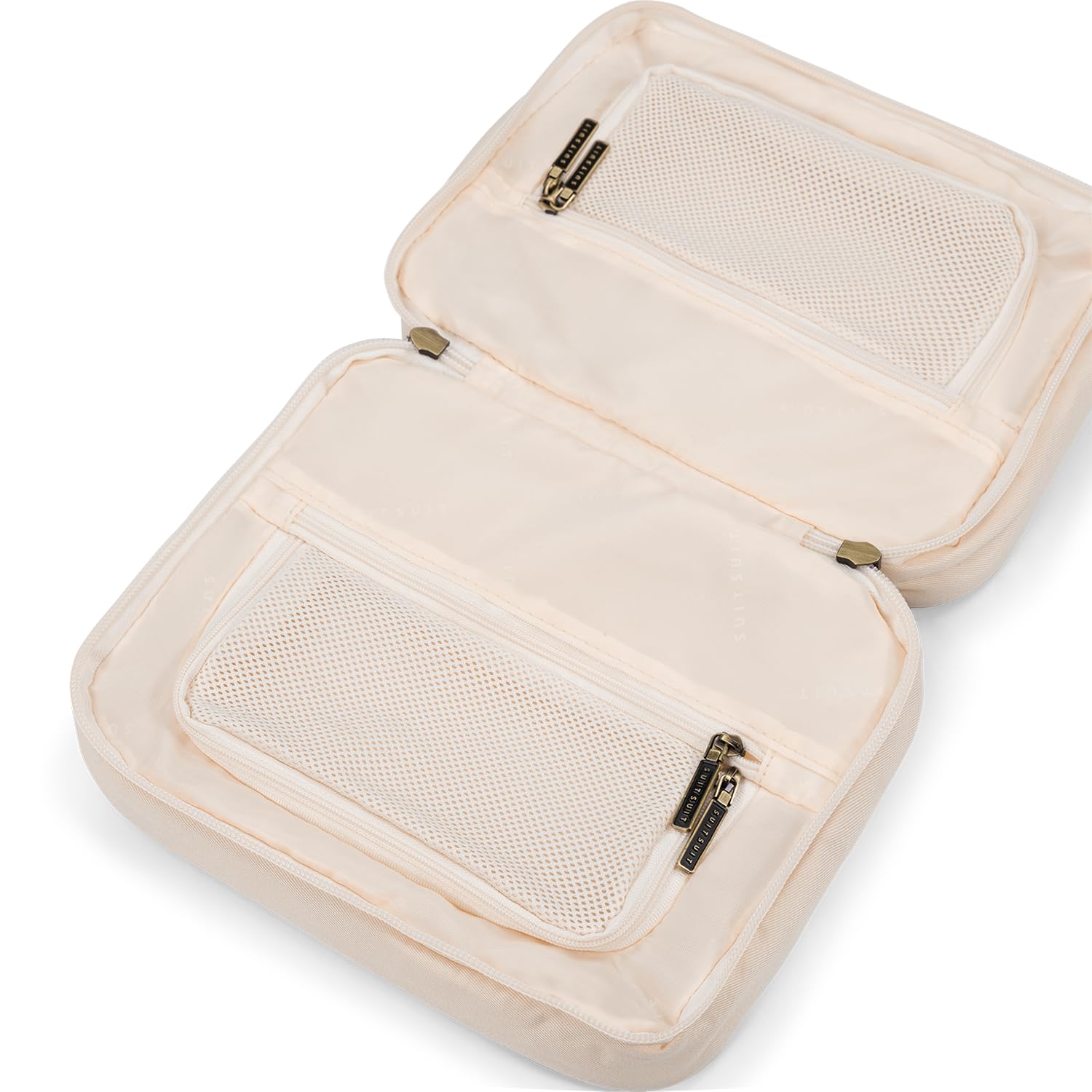SUITSUIT Fab Seventies - Packing Cubes - Set Van 3 - Reiskoffer 66 cm - Koffer Organizer Set - Bagage Organizers - Wit