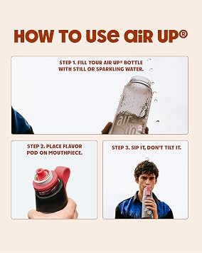 air up Gen 2 Flavored Water Bottle (21 oz) Charcoal Grey + 3 Peach Flavour Capsules | Sugar Free & Spill Proof Water Bottle with Straw