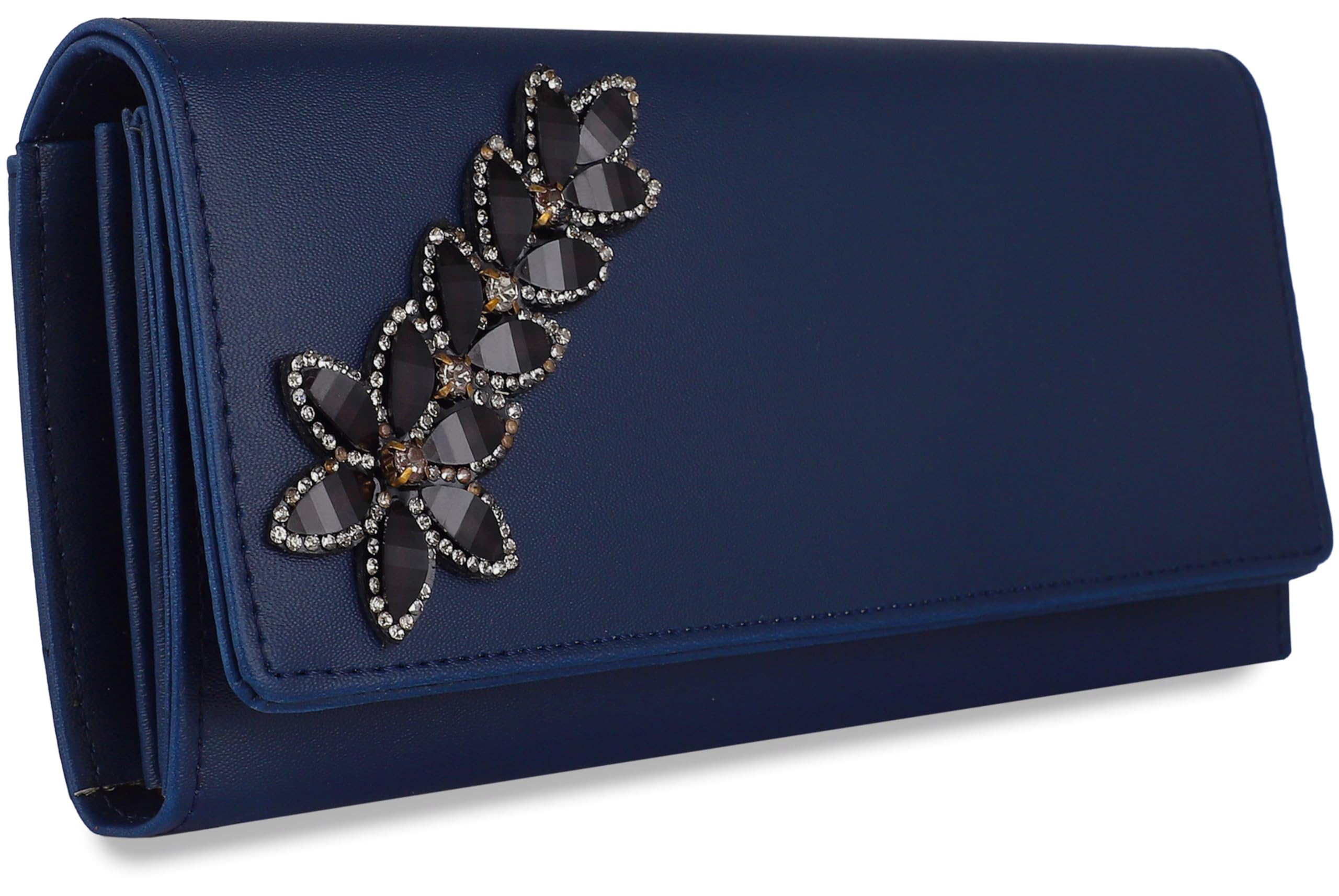Women's and Girls Hand Clutch Mobile Hand Purse Wallet 4 Card Slot-image-5