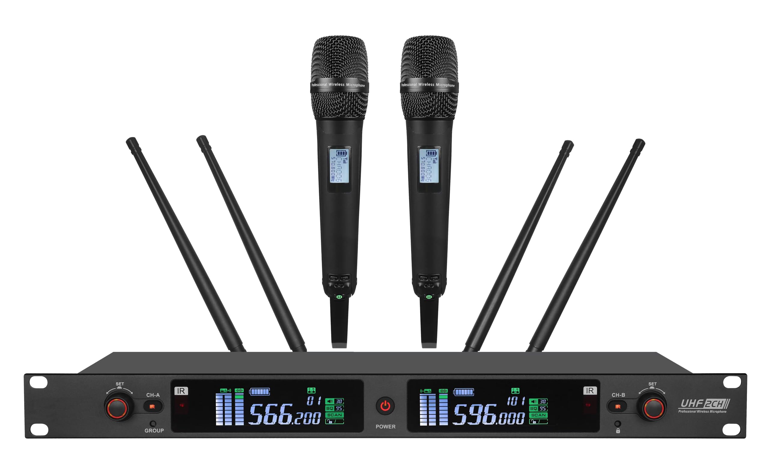 Professional Wireless Microphone for Vocals Musician for Sennheiser SKM9000 Handheld System, True Diversity Long Range
