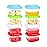 ARSUK Baby Food Containers (4oz/120ml, 8 Pack) - Small Plastic Containers with Lids - Toddler Snack Containers - Reusable Freezer Safe Food Storage Jars - BPA-Free, Leakproof & Microwave Safe