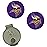 Team Effort Minnesota Vikings Hat Clip & Ball Markers Set