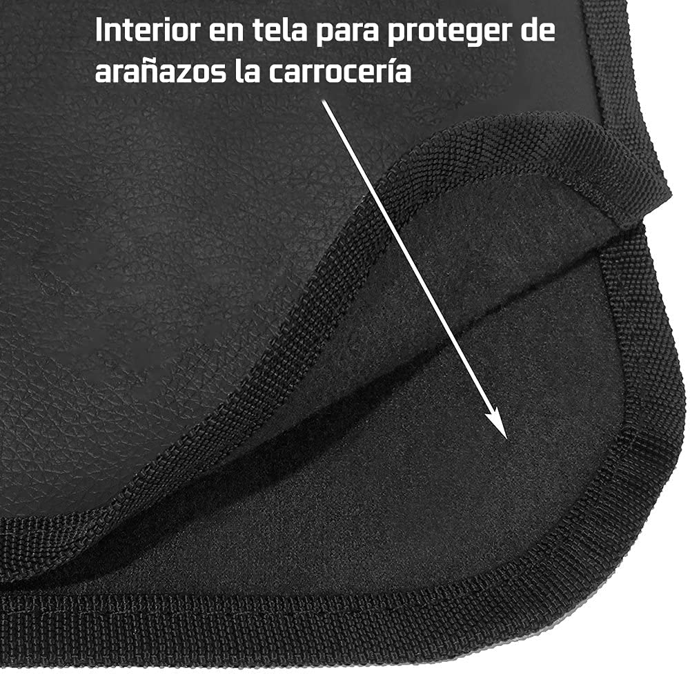 JOMAFA - Juego de 2 Fundas para coche Protector de aleta Magnetico " Cubre Aletas " Protector para parking antiarañazos 1200 X 1000 mm.