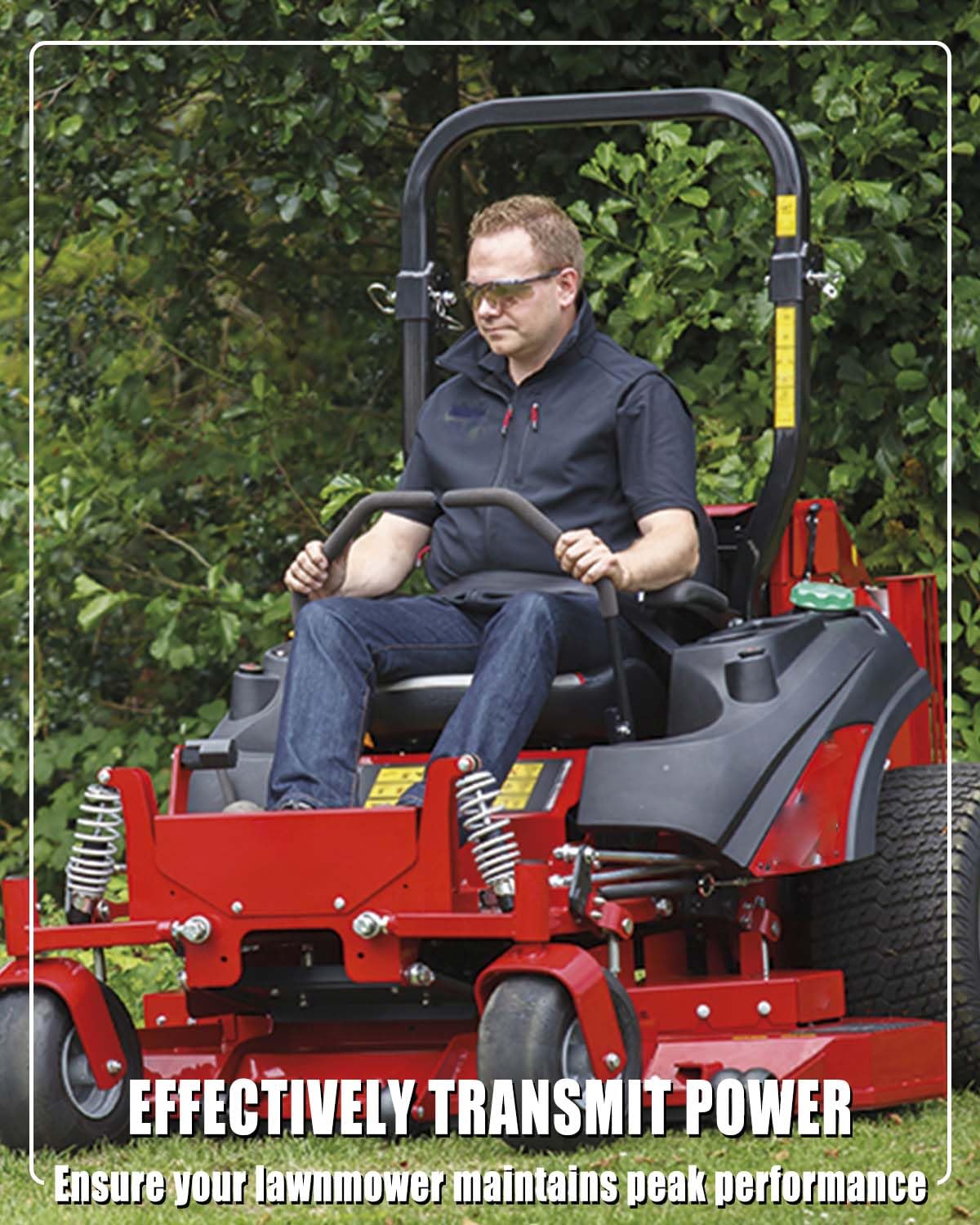 61 Inch Deck Belt 5/8" x 172 3/4" Fit for Feris Snaper Pro 5103870 5103390 5103870YP 5103390YP 5103670, Lawn Mower Drive Belt Made with Kevlar