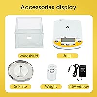 Vista 7 de CGOLDENWALL Lab Scale 0.001g Laboratory Analytical Balance Digital Jewelry Weighing Scale 1mg Precision Electronic Scientific Scale Calibrated 110V
