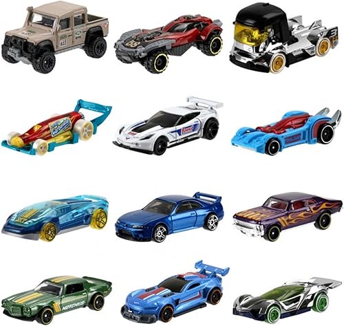 Miniatura 6 de Mattel Hot Wheels caja con 72 autos de juguete fundidos a presión básicos al azar