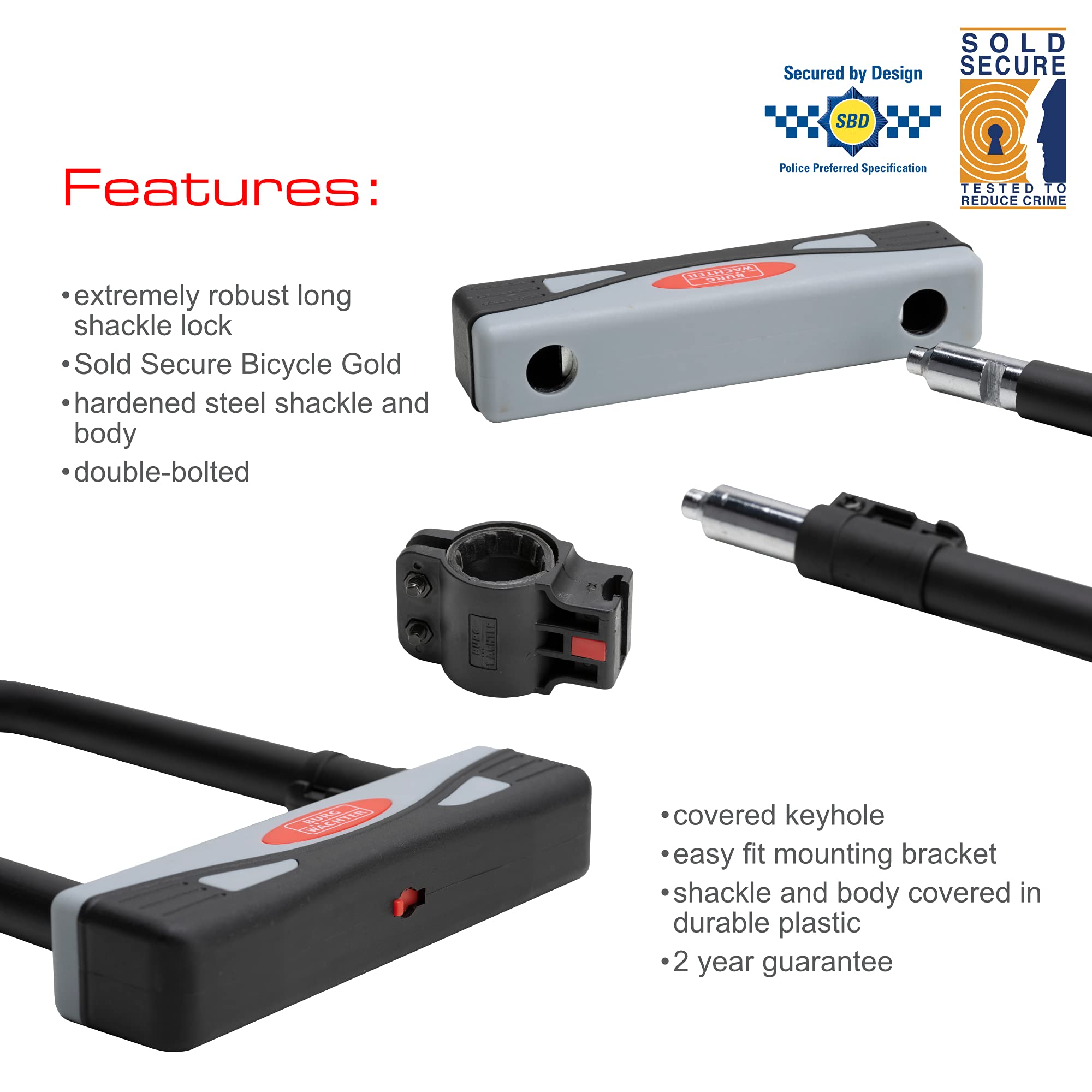 Burg Wachter 272s Sold Secure Gold Aproved D Lock Grey | Senegal