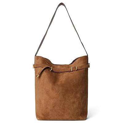 Madewell Suede Belted Essentials Bucket Tote Shoulder Women