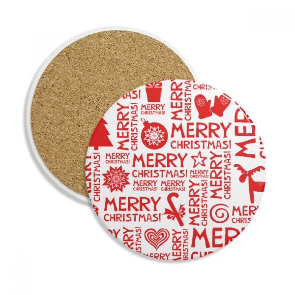 Sous-verres céramique cerf de Noël DIYthinker lot de 2
