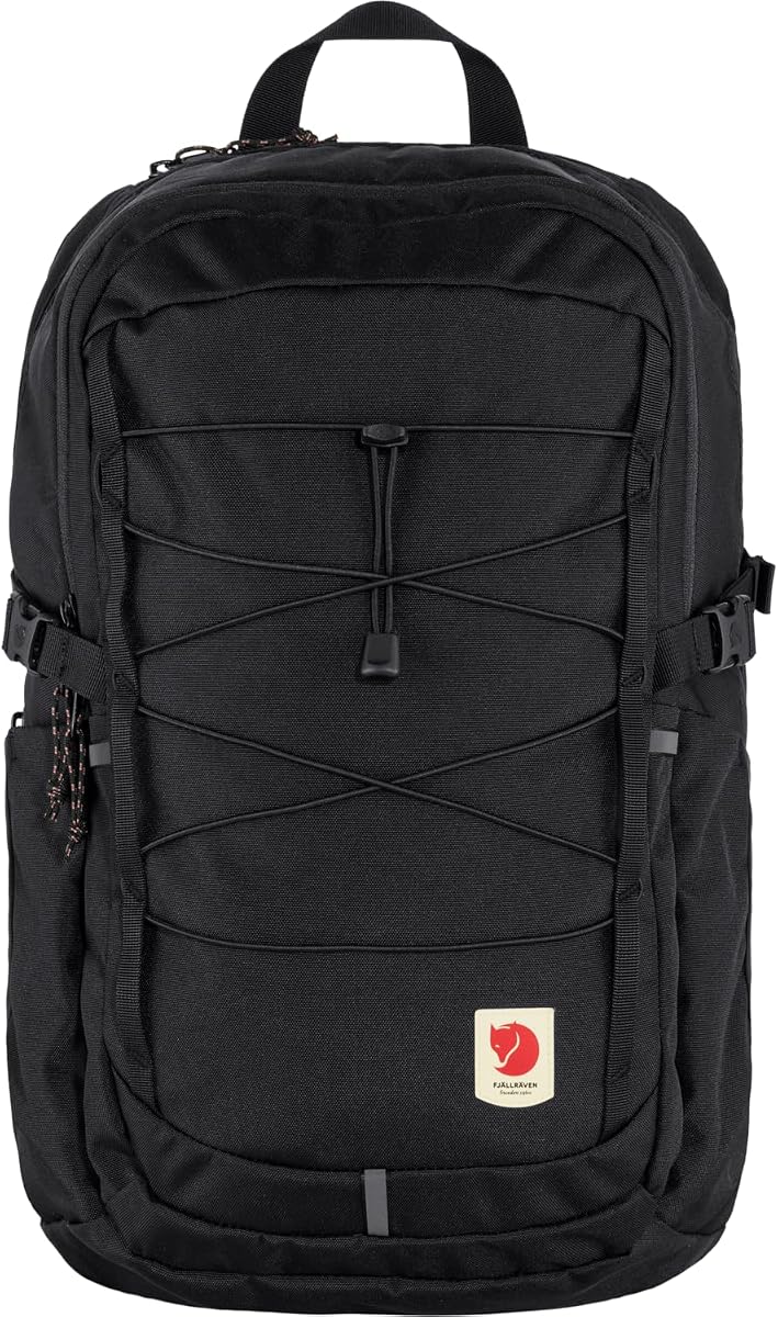 Skule 28 Backpack - Spacious Storage, Padded Back Panel, Breathable Design - Travel, Hiking, Black