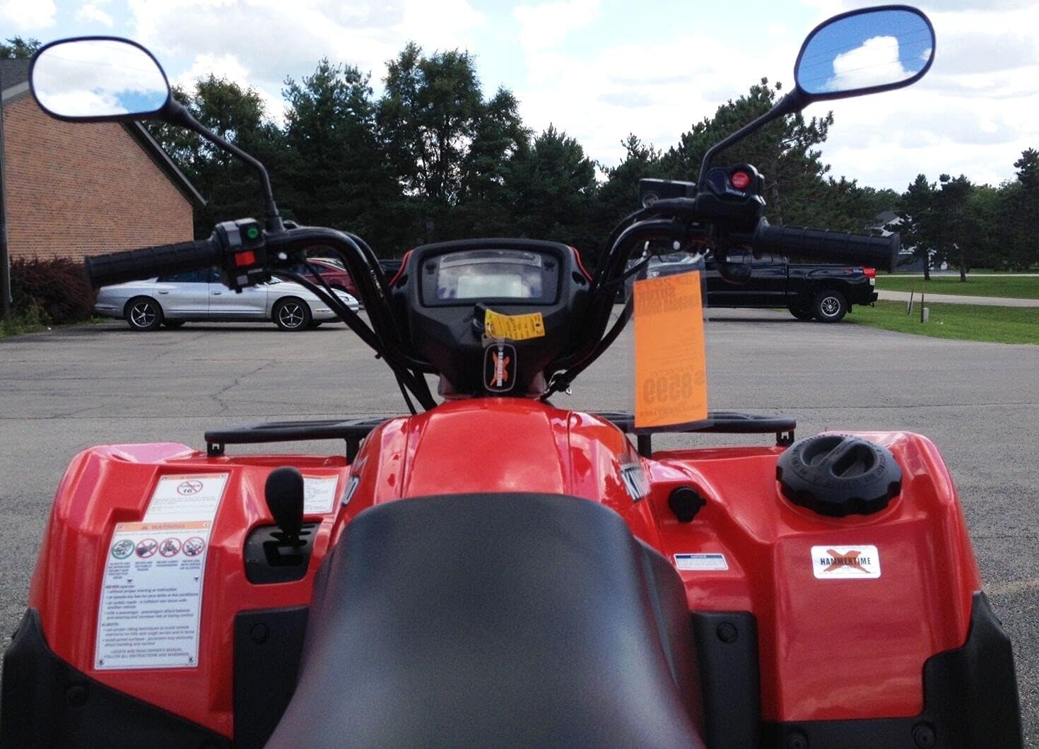 Rearview Mirrors Fit ATV's Works With Polaris, Honda, Suzuki, Kawasaki, and Yamaha ~ Product Not Sold or Created By Kawasaki