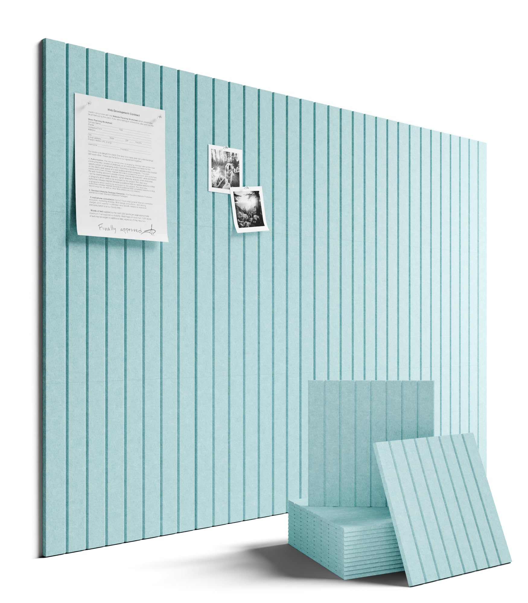 Fluxynara Felt Bulletin Board & Cork Board Alternative 48'' x 36''