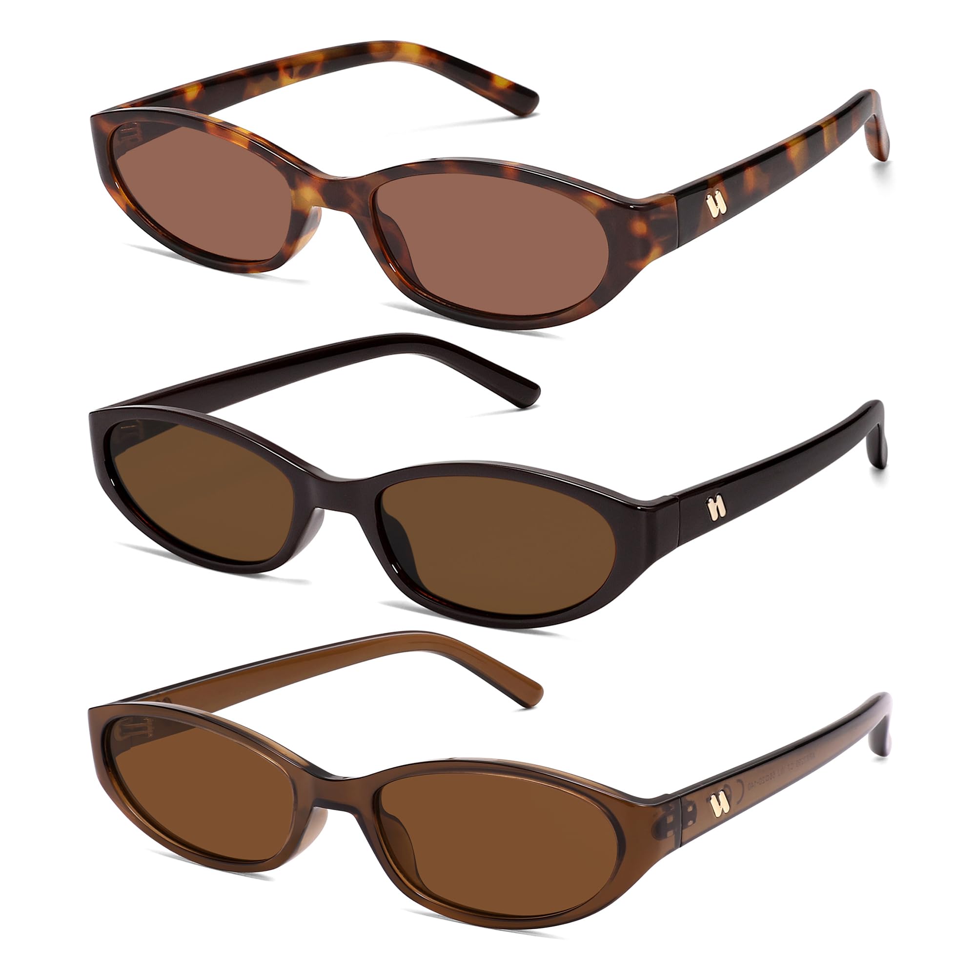 Retro Oval Sunglasses Womens Mens Y2k Trendy Cateye Shades AR82299